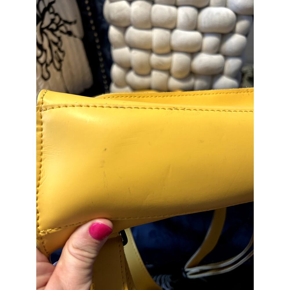Dr Martens Kiev Yellow Leather Backpack - Picture 6 of 11